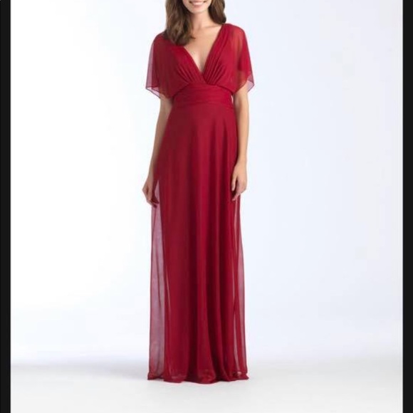 Allure Bridals Dresses & Skirts - Allure 1562 Draped Sleeve Chiffon Bridesmaid Dress